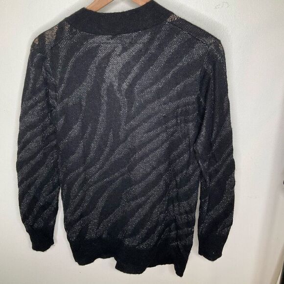 Rag & Bone Germain Metallic Zebra Striped Sweater - Picture 4 of 6